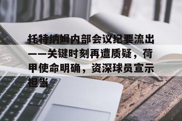 九游体育下载-包含托特纳姆内部会议纪要流出——关键时刻再遭质疑，荷甲使命明确，资深球员宣示担当的词条